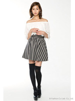 ストライプフリルBLドッキングOP