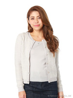 チェックカーディガンアンサンブル