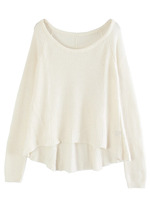 バックフレアニット