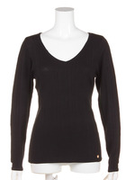 ランダム針抜きVネックトップスCL−0017