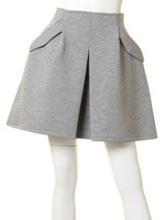 【CASUAL】タックデザインワイドミニSK