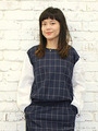 【mystic】格子柄切替プルオーバー