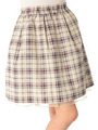 チェック柄フレアスカート