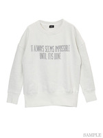 裏起毛トレーナー