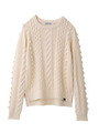 CABLE STITCH L/S P/O SWEATER