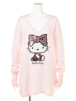 Oui, Ayano Ruban×Hello Kittyスパンコールニットワンピース