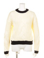 【FEMININE】MODERNケーブルニットtops