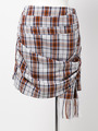 チェックラップスカート