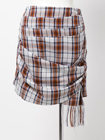 チェックラップスカート