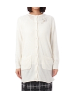 ビジューつきロングカーディガン