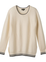 ライン使いニットプルオーバー