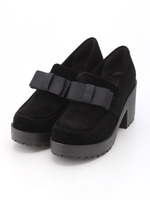 リボン付ラグソール短靴