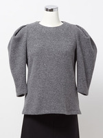 タックスリーブ　ウールジャージートップス