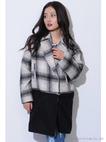 2WAYテーラードチェックコート