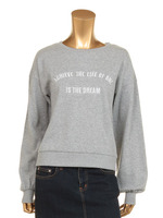 アーチ刺繍裏毛TOPS