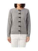 リボンクルーカーディガン