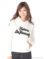 裏毛サガラ刺繍プルパーカー