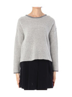 MIXカラー鹿の子編み配色ニット