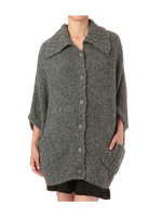 ウール混ドルマンニットカーディガン