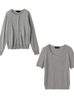 クルーネックニットアンサンブル