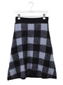 シャギーチェックスカート