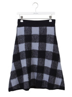 シャギーチェックスカート
