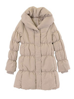 ショールカラーダウンコート