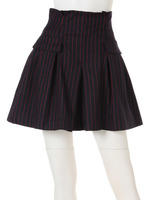 ハイウエストストライプキュロット