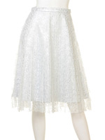 レースプリーツスカート