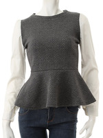 【ECURY】ジャガードペプラムチュニック