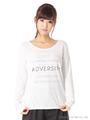 ラインストーン付きロングTシャツ