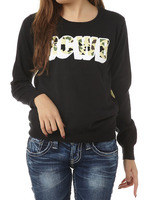 総柄 バックプリント ニット