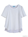 裏毛×シフォンTOPS