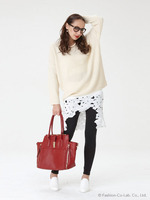 レースレイヤードレギンス