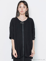 【IKUMI】RIB ZIP T