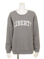 カフス袖ロゴスウェットP／O