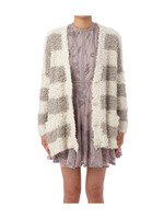 ボーダーブークレーニットカーディガン