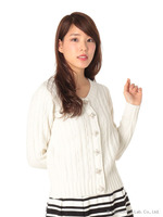 ファンシーステッチビジューカーディガン