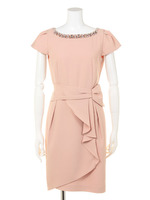 Apuweiser Luxeリボンドレープタイトワンピース