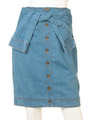 前結びデニムスカート