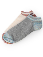 部分スラブアンクルソックス2P