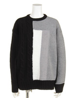 MIXBLOCKknitTOP