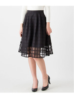 【3/12　ヒルナンデス掲載】シャドーチェックタックフレアスカート