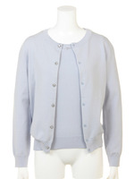 袖シアーチェックアンサンブル