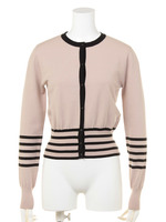 【VANILLA CoUTURE】ボーダージャガードカーディガン