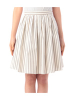 タックプリーツストライプスカート
