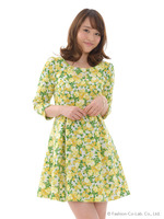 バックサテンフラワーOP