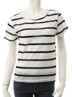 【ECURY】ボーダーサマートップス