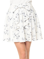 ぼかしフラワーリボンスカート