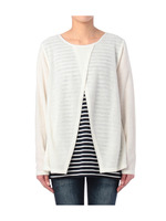 レイヤード風ボーダーカットソー